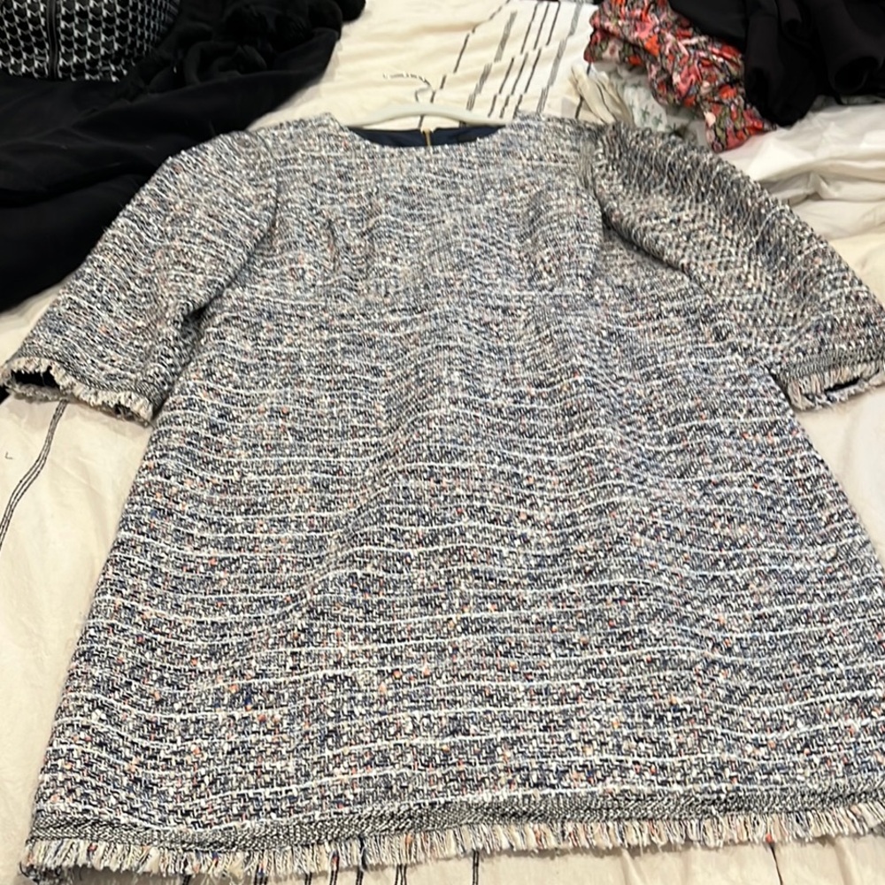 J. Crew Multicolor Tweed Dress